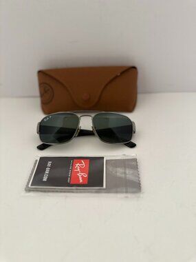 Ray Ban Gunmetal POLARIZED Gray Lens Sunglasses RB3437 004/58--55-16 3P